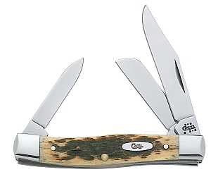 Case XX 00079 Folding Pocket Knife, 2.57 in Clip, 1.76 in Pen, 1.88 in Sheep Foot L Blade, Chrome Vanadium Steel Blade