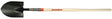 Razor-Back 45520 Shovel with Dual Rivet, 8-3/4 in W Blade, Steel Blade, Hardwood Handle, 48 in L Handle