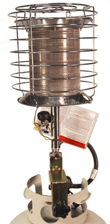 Dura Heat TT-360 Tank Top Heater, 20 lb Fuel Tank, Propane, 30000 to 40000 Btu, 1000 sq-ft Heating Area