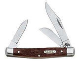 Case XX 00106 Folding Pocket Knife, 2.42 in Clip, 1.57 in Pen, 1.58 in Sheep Foot L Blade, 3-Blade, Jigged Handle