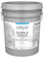 Valspar 018.3125-70.008 Barn and Fence Paint, White, 5 gal Pail