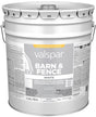 Valspar 018.3145-75.008 Barn and Fence Paint, White, 5 gal Pail
