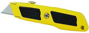 STANLEY 10-779 Utility Knife, 2-7/16 in L Blade, 3 in W Blade, Carbon Steel Blade, Cushion-Grip Handle