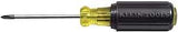 Klein Tools 603-3 Screwdriver, #1 Drive, Phillips Drive, 6-3/4 in OAL, 3 in L Shank, Rubber Handle, Cushion-Grip Handle