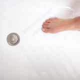 Duck White Shower and Bath Treads Polyurethane 1/32 in. H X 8 3/4 in. L