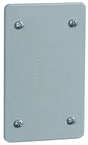 Carlon E980CN-CAR Cover, 4-5/8 in L, 2-7/8 in W, Rectangular, PVC, Gray, Textured