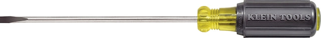 Klein Tools 601-6 Screwdriver, 3/16 in Drive, Cabinet Drive, 9-3/4 in OAL, 6 in L Shank, Acetate Handle