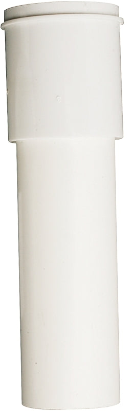 Plumb Pak PP911W Pipe Extension Tube, 1-1/2 x 1-1/2 in, 12 in L, Slip-Joint, Plastic, White