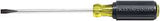 Klein Tools 605-6 Screwdriver, 1/4 in Drive, Cabinet Drive, 10-11/32 in OAL, 6 in L Shank, Rubber Handle