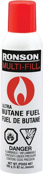 Ronson Multi-Fill 99148 Butane Fuel, 165 g Pack, Pack of 12