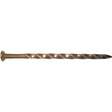 Maze H521S050 Post and Frame Nail, Hand Drive, 8D, 2-1/2 in L, Steel, Brite, Spiral Shank, 50 lb