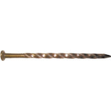 Maze H521S050 Post and Frame Nail, Hand Drive, 8D, 2-1/2 in L, Steel, Brite, Spiral Shank, 50 lb