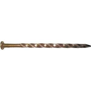 Maze H521S050 Post and Frame Nail, Hand Drive, 8D, 2-1/2 in L, Steel, Brite, Spiral Shank, 50 lb