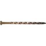 Maze H521S050 Post and Frame Nail, Hand Drive, 8D, 2-1/2 in L, Steel, Brite, Spiral Shank, 50 lb