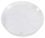 Gardener's Blue Ribbon VS12VUS Planter Saucer, 12 in Dia, Vinyl, Clear, Pack of 25