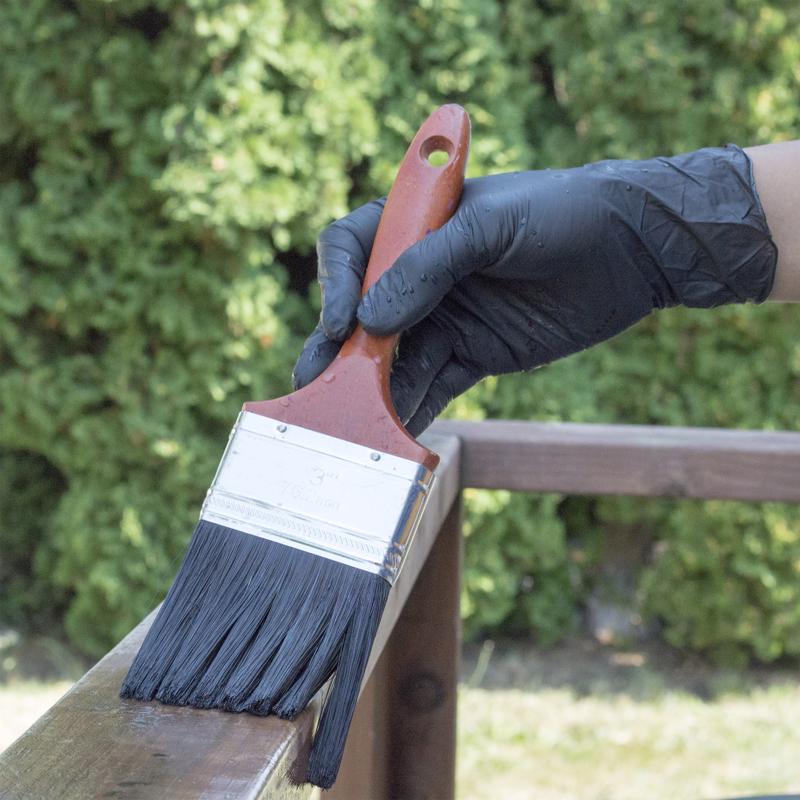 Gloveworks Nitrile Disposable Gloves Small Black Powder Free 100 pk