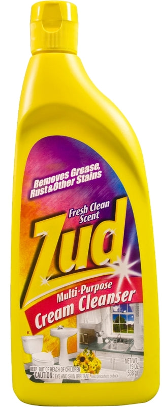 Malco Zud 530019 Cream Cleanser, 19 oz Bottle, Paste, Citrus, Floral, White, Pack of 12