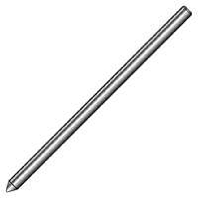 nVent ERICO 811260UPC Grounding Rod, 1/2 in Dia Nominal, 6 ft L, Steel, Galvanized