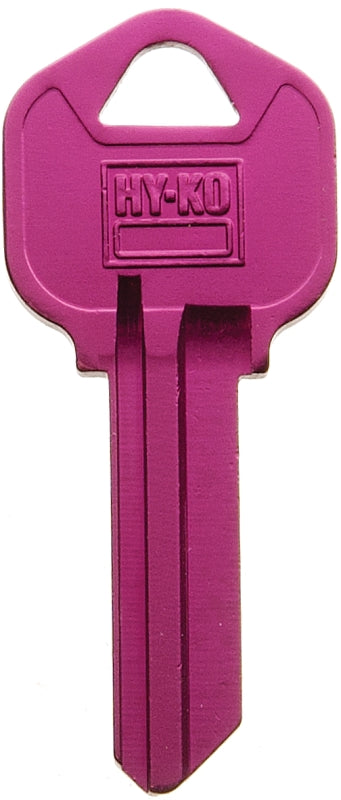 Hy-Ko 14010KW1 Key Blank, Aluminum, Painted, For: Kwikset Door Locks, Pack of 10