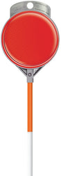 Hy-Ko DM80072-OR Driveway Marker, Ground Mounting, Fiberglass Post, Orange Post, 72 in H