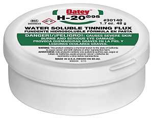 Oatey H-20 Series 30140 Water Soluble Flux, 1.7 oz, Paste, Gray