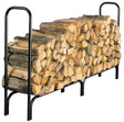Shelter SLRXL Extra-Large Log Rack, 13 in W, 96 in D, 45 in H, Steel Base, Powder-Coated, Black