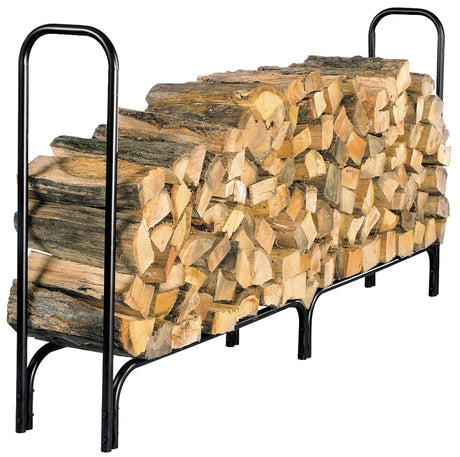 Shelter SLRXL Extra-Large Log Rack, 13 in W, 96 in D, 45 in H, Steel Base, Powder-Coated, Black