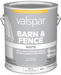 Valspar 018.3141-75.007 Barn and Fence Paint, White, 1 gal, Pack of 4