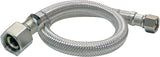 Plumb Pak EZ Series PP23803 Sink Supply Tube, 3/8 in Inlet, Compression Inlet, 1/2 in Outlet, FIP Outlet, 20 in L
