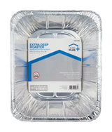 Home Plus 9-1/4 in. W X 11-3/4 in. L Deep Roaster Silver 1 pk, Pack of 12