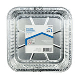 Home Plus Durable Foil 8 in. W X 8 in. L Square Cake Pan Silver 3 pk, Pack of 12