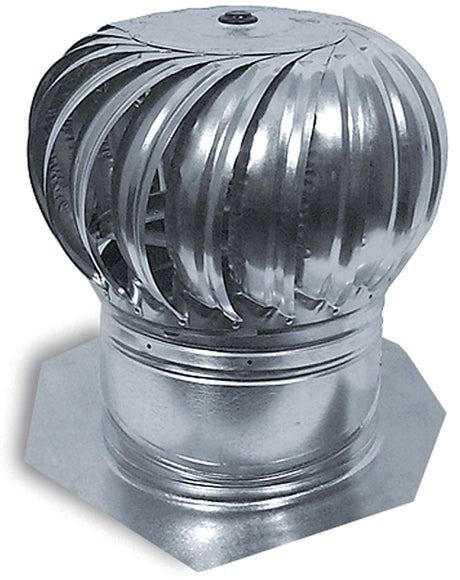 Master Flow GIC12 Rotary Turbine Ventilator, Internal, 12 in Dia Throat, Steel, Mill