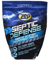 Zep Septi-Pak Series ZSTP6 Septic System Treatment, Solid, Brown, Mild, 12 oz Pouch