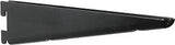 Knape & Vogt 182 Series 182 BLK 14.5 Shelf Bracket, 15-3/16 in L, Steel, Black, Pack of 10