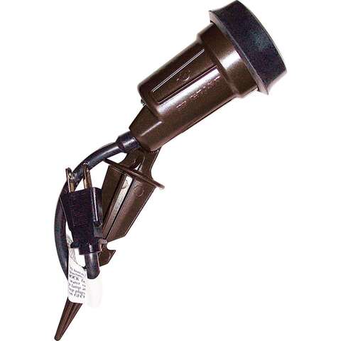 Sigma Engineered Solutions Weathered Bronze Bronze Plug In 150 W LED Spike Light Lampholder 1 pk