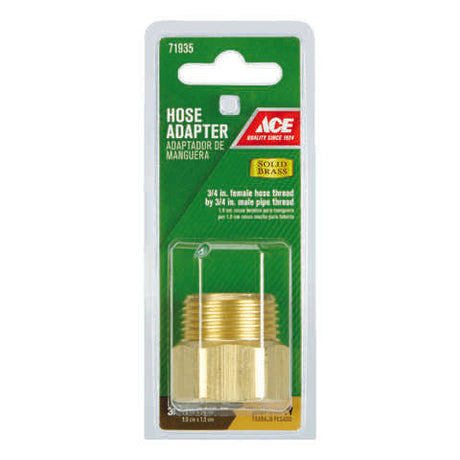 Ace 3/4 in. Brass Threaded Male Hose Coupling, Pack of 5