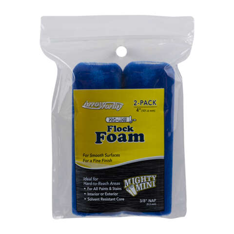 ArroWorthy Pro-Line Flock 4 in. W X 3/8 in. Mini Paint Roller Cover 2 pk, Pack of 12