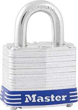 Master Lock 5D Padlock, Keyed Different Key, 3/8 in Dia Shackle, 1 in H Shackle, Boron Alloy Shackle, Steel Body
