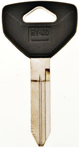 Hy-Ko 12005Y157 Key Blank, Brass, Nickel, For: Chrysler, Dodge, Eagle, Jeep, Plymouth Vehicles, Y157 Key Number, Pack of 5