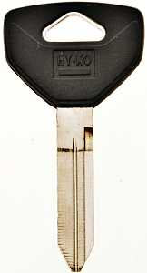 Hy-Ko 12005Y157 Key Blank, Brass, Nickel, For: Chrysler, Dodge, Eagle, Jeep, Plymouth Vehicles, Y157 Key Number, Pack of 5