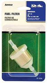 Arnold FF-125A Universal Fuel Filter, For: 1/4 in or 5/16 in ID Fuel Lines, All Small Gasoline Engines