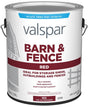 Valspar 018.3121-10.007 Barn and Fence Paint, Red, 1 gal, Pack of 4