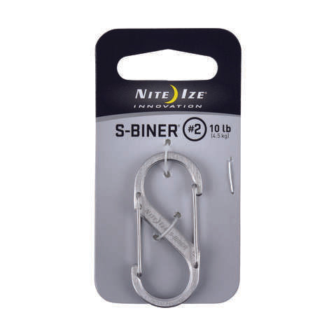 Nite Ize S-Biner 1.8 in. D Stainless Steel Silver Carabiner Key Holder, Pack of 6