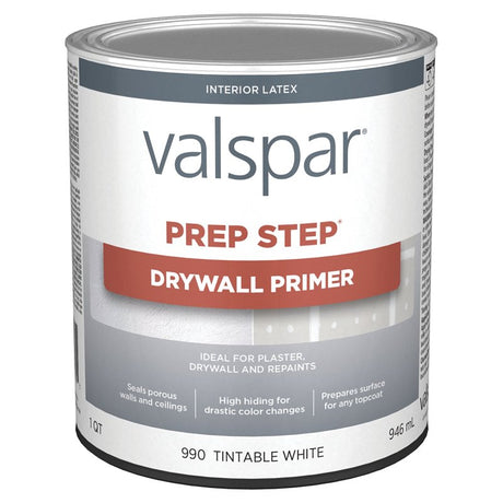Valspar 044.0000990.005 Primer, White, 1 qt Can, Pack of 4