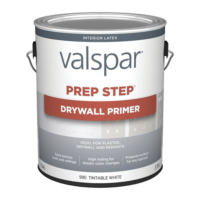 Valspar 044.0000990.007 Primer, White, 1 gal Can, Pack of 4