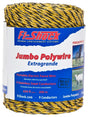 Zareba Fi-Shock PW656Y9-FS Series Polywire, 656 ft L, 9 Strands, Stainless Steel Conductor, Yellow