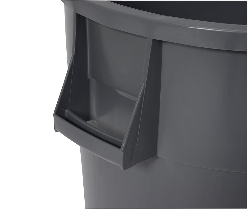 Continental Commercial 4444GY Trash Receptacle, 44 gal, Plastic, Gray