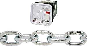 Campbell 014-3526 Proof Coil Chain, 5/16 in, 75 ft L, 30 Grade, Steel, Zinc