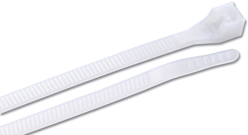 Gardner Bender 46-311 Cable Tie, 0.27 in Max Bundle Dia, Double-Lock Locking, 6/6 Nylon, Natural, 11 in L, 300/BAG