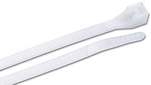 Gardner Bender 46-507N Cable Tie, 1/4 in Max Bundle Dia, Double-Lock Locking, 6/6 Nylon, Natural, 8 in L, 500/PK